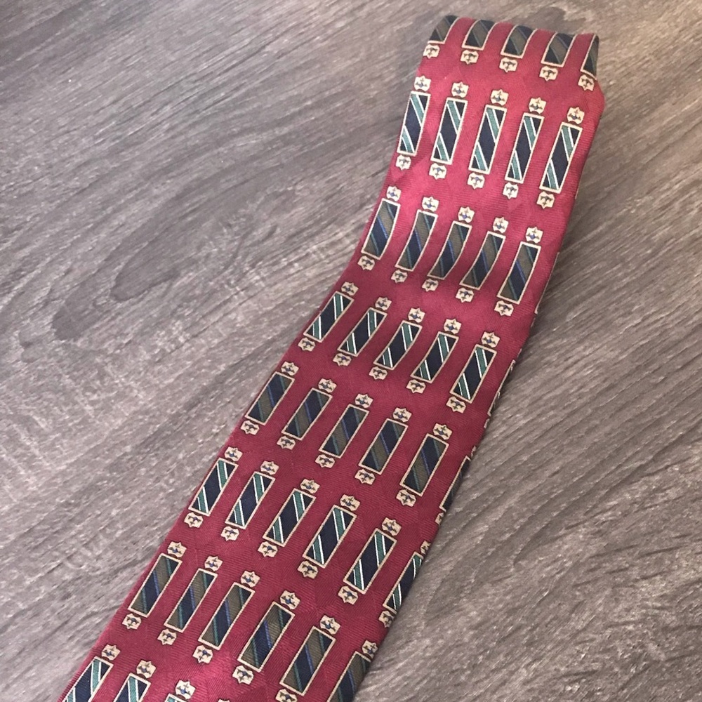 Culwell & Son Men’s red pattern Tie